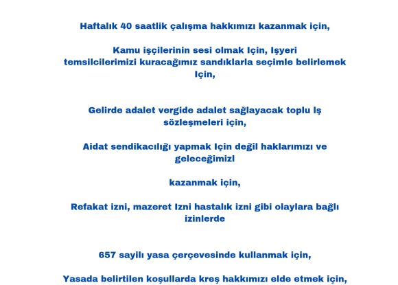 Haklarımızı almak için geliyoruz